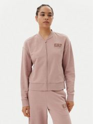 EA7 Emporio Armani Bluza 7W000178 AF12473 U4079 Różowy Regular Fit. Czerwone bluzy EA7 Emporio Armani, xl, bez wzorów, z bawełny, bez kaptura. Za 449.99 zł.