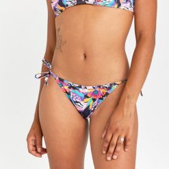 Dół kostiumu kąpielowego surfingowego damski Olaian Sofy Bibi. Bikini OLAIAN, bez wzorów, z elastanu, sportowe. Za 49.99 zł.