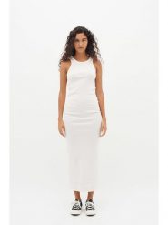 InWear Sukienka w kolorze białym rozmiar: XS. Białe sukienki InWear, na co dzień, xs, bez wzorów, z bawełny, bez kołnierzyka, bez ramiączek, maxi, proste. Za 105.88 zł.