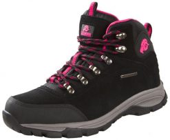 Damskie buty trekkingowe i turystyczne zamszowe. Czarne buty trekkingowe GUGGEN MOUNTAIN, z materiału, bez zapięcia. Za 401.20 zł.