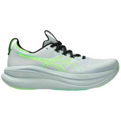 Buty Do Biegania Asics Gel-Nimbus 28 Dorosłych. Zielone buty do biegania ASICS, bez wzorów, z gumy, bez zapięcia, do biegania. Za 824.20 zł.