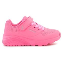 Buty Skechers Uno Lite 310451L-NPNK różowe. Czerwone buty treningowe bez wzorów, bez zapięcia. Za 331.10 zł.
