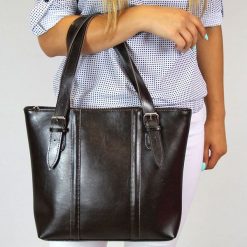 Torebka skórzana elegancka DAN-A T251 czekoladowa. Brązowe torebki klasyczne DAN-A, bez wzorów, ze skóry, eleganckie, duże, bez dodatków. Za 349.99 zł.