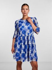 YAS Sukienka codzienna 26029716 Niebieski Regular Fit. Niebieskie sukienki YAS, na co dzień, s, bez wzorów, z syntetyku, bez kołnierzyka, bez ramiączek, proste. Za 359.99 zł.