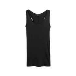 Damski tank top Superdry Studios Lightweight Racer. Czarne topy Superdry, bez wzorów, bez kołnierzyka, bez ramiączek. Za 109.20 zł.