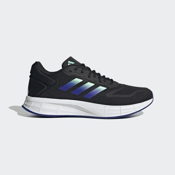 Buty DURAMO SL 10. Czarne buty do biegania adidas, bez wzorów, z gumy, bez zapięcia, do biegania. Za 302.60 zł.