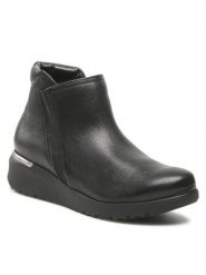 Go Soft Botki WB-SASHA-AW22-12 Czarny. Czarne botki GO SOFT, bez wzorów, ze skóry, bez obcasa, na płaskiej podeszwie, bez zapięcia. Za 169.99 zł.