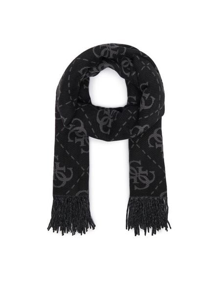Guess Szalik AW5217 VIS03 Czarny. Czarne szaliki i kominy Guess, z aplikacjami, z poliesteru. Za 234.99 zł.