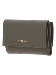 COCCINELLE Skórzany portfel w kolorze khaki - 14 x 10 x 2 cm rozmiar: onesize. Brązowe portfele Coccinelle, bez wzorów, z materiału. Za 419.95 zł.