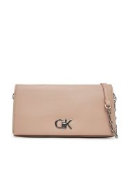 Calvin Klein Torebka Ck Mini Chain Bag K60K612806 Różowy. Czerwone kopertówki Calvin Klein, bez wzorów, ze skóry, wizytowe, bez dodatków. Za 289.99 zł.