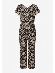 More & More Kombinezon w kolorze czarno-kremowym rozmiar: 36. Brązowe kombinezony More & More, bez wzorów, z tkaniny, bez kołnierzyka, bez ramiączek. Za 146.45 zł.