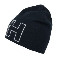 Czapka na zimę dla dorosłych Helly Hansen Outline Beanie. Niebieskie czapki zimowe Helly Hansen, bez wzorów, sportowe. Za 157.00 zł.