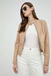 Marciano Guess kurtka damska kolor beżowy przejściowa. Brązowe kurtki Marciano Guess, z aplikacjami, bez kaptura. Za 1,139.90 zł.