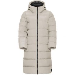 Płaszcz puchowy damski Jack Wolfskin Frozen Palace. Białe płaszcze Jack Wolfskin, l, bez wzorów, z materiału, bez kaptura. Za 1,099.00 zł.