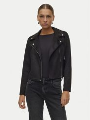 Vero Moda Kurtka z imitacji skóry Jose 10300938 Czarny Regular Fit. Czarne kurtki Vero Moda, l, bez wzorów, ze skóry, bez kaptura. Za 239.99 zł.