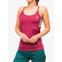 Top wspinaczkowy damski Ocun Arista Top. Czerwone topy sportowe Ocun, bez wzorów. Za 135.99 zł.