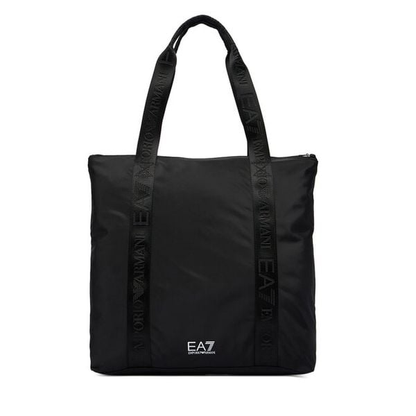 Torebka EA7 Emporio Armani. Czarne shopper bag EA7 Emporio Armani, bez wzorów, bez dodatków. Za 364.99 zł.