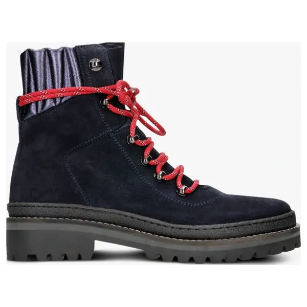 Tommy Hilfiger Modern Hiking Boot Suede buty damskie, granatowy, rozmiar 39. Niebieskie buty trekkingowe Tommy Hilfiger, na zimę, z gumy, bez zapięcia. W wyprzedaży za 449.99 zł.