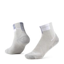 Skarpety biegowe Buff Coolnet Quarter Sock CQ. Szare skarpetki Buff, bez wzorów, z elastanu. Za 104.49 zł.
