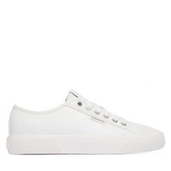 Trampki Calvin Klein. Białe trampki Calvin Klein, bez wzorów, bez zapięcia. Za 369.99 zł.