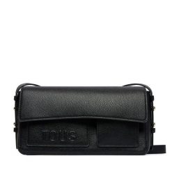 Torebka TOUS. Czarne listonoszki tous, bez wzorów, bez dodatków. Za 849.99 zł.