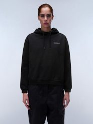 Napapijri Bluza "Blanche" w kolorze czarnym rozmiar: XL. Czarne bluzy Napapijri, xl, bez wzorów, z bawełny, bez ramiączek, z kapturem. Za 145.60 zł.