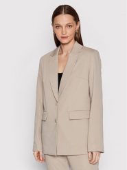NA-KD Marynarka Basic 1018-008348-1844-581 Beżowy Oversize. Brązowe marynarki i żakiety NA-KD, bez wzorów, z syntetyku, bez ramiączek. Za 119.99 zł.