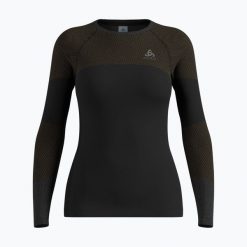 Longsleeve termoaktywny damski ODLO Fundamentals. Czarne bielizna termoaktywna damska ODLO, bez wzorów, bez ramiączek, narciarskie. Za 209.99 zł.