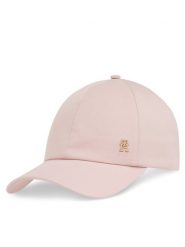 Tommy Hilfiger Czapka z daszkiem Elevated Chic Soft Cap AW0AW17138 Różowy. Czerwone czapki z daszkiem Tommy Hilfiger, bez wzorów, z bawełny. Za 149.99 zł.