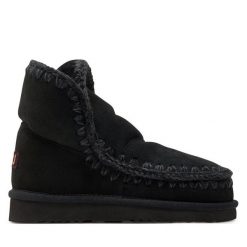 Śniegowce Mou. Czarne śniegowce Mou, bez wzorów, bez zapięcia. Za 979.99 zł.