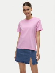 Vero Moda T-Shirt Paulina 10316991 Różowy Regular Fit. Czerwone t-shirty Vero Moda, m, bez wzorów, z bawełny, bez kołnierzyka, bez ramiączek. Za 59.99 zł.