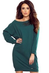 Sukienka oversize z miękkiej bawełny kimonowe rękawy. Sukienki NUMOCO, na co dzień, m, bez wzorów, z bawełny, bez kołnierzyka, bez ramiączek, maxi, oversize. Za 69.00 zł.