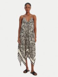 Seafolly Sukienka letnia C Shells 55763-DR Czarny Regular Fit. Czarne sukienki Seafolly, m, bez wzorów, z wiskozy, bez kołnierzyka, bez ramiączek. Za 659.99 zł.