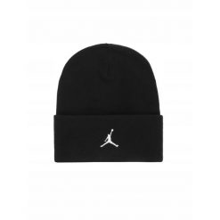 Czapka zimowa NIKE JORDAN SATIN BEANIE. Czarne czapki zimowe Jordan, bez wzorów. Za 158.00 zł.