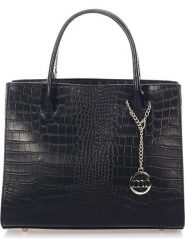 Mia Tomazzi Skórzana torebka "Nago" w kolorze czarnym - 30 x 27 x 13 cm rozmiar: onesize. Czarne torebki klasyczne Mia Tomazzi, bez wzorów, z materiału, przez ramię, bez dodatków. Za 347.99 zł.