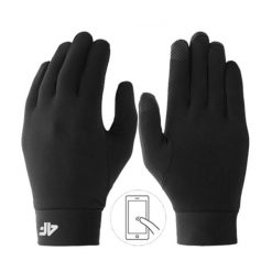 Rękawice uniseks 4F. Czarne rękawiczki 4f, bez wzorów. Za 72.99 zł.