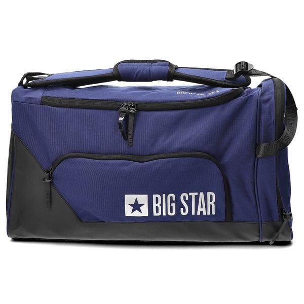 Torba unisex Big Star, duża do ręki i na ramię na zamek sportowa podróżna, niebieska, RR574097. Niebieskie torby podróżne BIG STAR, bez wzorów, do ręki, duże. Za 161.99 zł.
