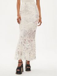Marciano Guess Spódnica ołówkowa 4GGD17 6248A Écru Slim Fit. Spódnice Marciano Guess, z aplikacjami, z syntetyku, ołówkowe. Za 539.99 zł.