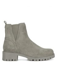 Lasocki Botki CEO-WI16-D-466-02 Szary. Szare botki Lasocki, bez wzorów, ze skóry, bez obcasa, na płaskiej podeszwie, bez zapięcia. Za 169.99 zł.