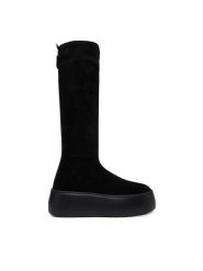 AGL Kozaki Vibe Boot D946511PJM Czarny. Czarne kozaki AGL, bez wzorów, ze skóry, bez obcasa, na płaskiej podeszwie, bez zapięcia. Za 2,029.00 zł.