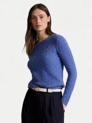 Polo Ralph Lauren Sweter 211910421023 Niebieski Regular Fit. Niebieskie swetry Polo Ralph Lauren, xxs, bez wzorów, z bawełny, bez ramiączek. Za 529.99 zł.