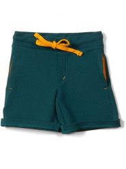 Little Green Radicals Szorty dresowe w kolorze turkusowym rozmiar: 110. Niebieskie szorty Little Green Radicals, bez wzorów, z bawełny. Za 90.45 zł.