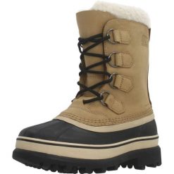 Buty SOREL CARIBOU Jasnobrązowy. Brązowe buty do biegania Sorel, bez wzorów, z materiału, bez zapięcia, do biegania. Za 558.50 zł.