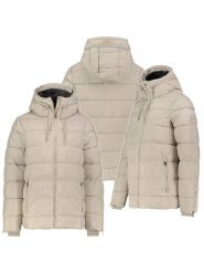Sublevel Kurtka pikowana w kolorze kremowym rozmiar: XXL. Brązowe kurtki Sublevel, xxl, bez wzorów, bez kaptura. Za 242.13 zł.