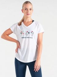 Dare 2b Koszulka funkcyjna "Calm" w kolorze białym rozmiar: 44. Białe t-shirty sportowe Dare 2b, bez wzorów, z materiału, bez ramiączek, outdoorowe. Za 52.30 zł.