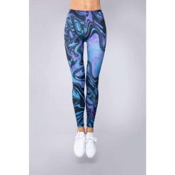 Legginsy sportowe damskie DEEP TRIP Wave. Niebieskie legginsy DEEP TRIP, bez wzorów, trekkingowe. Za 179.00 zł.
