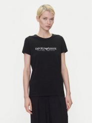 Emporio Armani Underwear T-Shirt EW000408 AF10881 UC001 Czarny Regular Fit. Czarne t-shirty Emporio Armani Underwear, xl, bez wzorów, z bawełny, bez kołnierzyka, bez ramiączek. Za 169.99 zł.