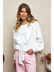 Joséfine Bluza "Ritz" w kolorze białym rozmiar: S. Białe bluzy Joséfine, s, bez wzorów, bez kaptura. Za 114.71 zł.