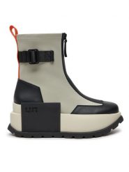 United Nude Botki Roko Bootie II 1077784590 Szary. Szare botki United Nude, bez wzorów, z materiału, bez obcasa, na koturnie, bez zapięcia. Za 1,549.00 zł.