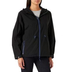 Kurtka sportowa damska Lacoste. Czarne kurtki przejściowe sportowe Lacoste, xs, bez wzorów, z kapturem, trekkingowe. Za 587.00 zł.